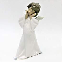 Vintage Lladro 4959 Mime Angel Porcelain Figurine Spain W/ 1987 & 1988 Bells IOB alternative image