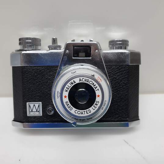 Vintage Halina Achromat Hard Coated Lens SLR Camera in Leather Cover P/R image number 1