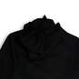 Womens Black White Long Sleeve Hooded Full-Zip Windbreaker Jacket Size M image number 4