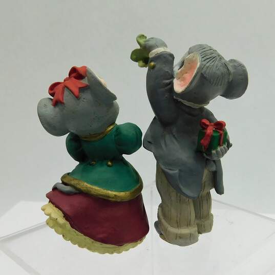 Assorted Vintage Mousekins Christmas Holiday Figurines Decor image number 5