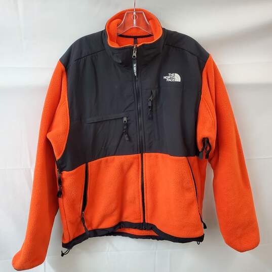 The North Face Orange Black Men's Fleece Jacket Size Large image number 1