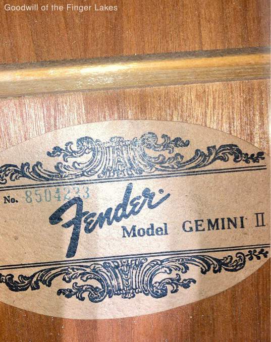 Fender Acoustic Guitar - Gemini II w/ Case + Extras - READ image number 2