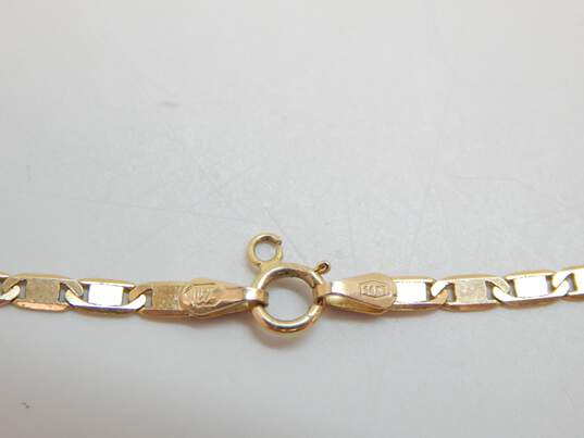 14K Yellow Gold Chain Link Bracelet 2.5g image number 4