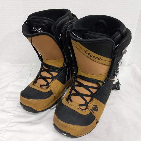 Northwave Men's Legend Black/Mustard Snowboarding Boots Size 9.5 image number 1