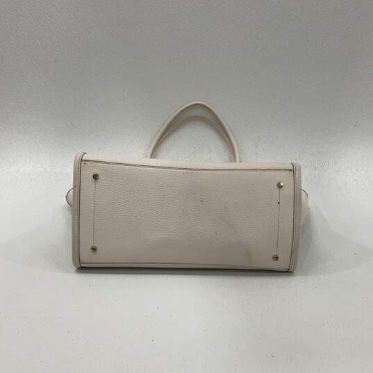 Kate Spade New York Womens Tote Bag Purse Inner Pocket Zipper White Leather image number 2