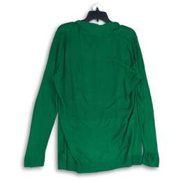 NWT Liz Claiborne Womens Green Long Sleeve Open Front Cardigan Sweater Size XL alternative image
