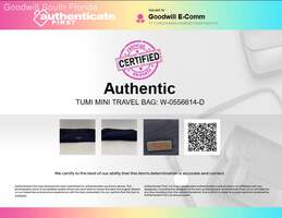 Authentic Tumi Blue Mini Travel Bag alternative image
