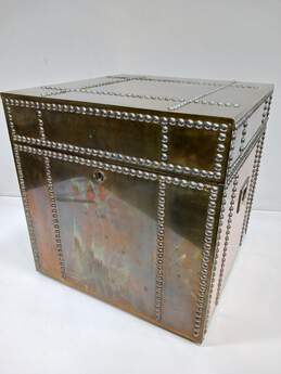 Metallic & Wooden Box 16x16x16
