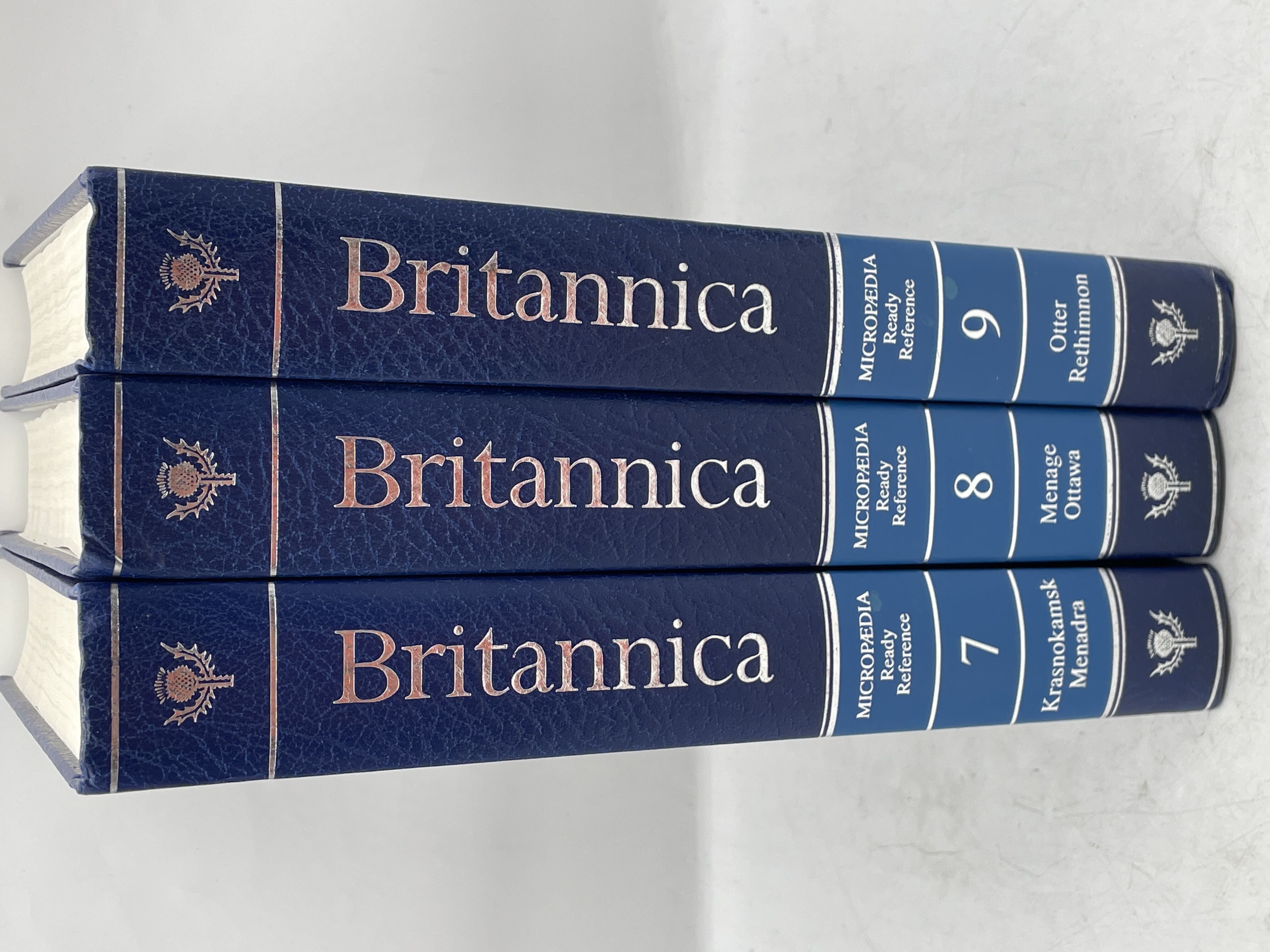 Lot Of 3 Encyclopedia Britannica Micropædia Ready Reference Hardcover Books