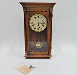 Howard Miller Alcott Wall Clock 613229 Windsor Cherry Finish w/ Pendulum & Key
