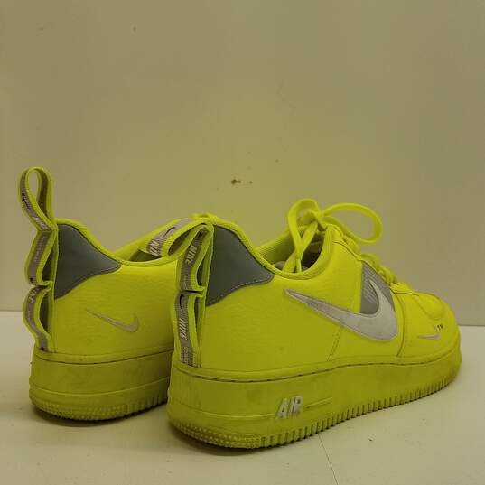 Nike, Shoes, Nike Air Force One Low Utility One Volt Overbranding Sz 9  Aj774770 Neon Yellow