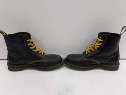 Dr. Martens Pascal Black Leather Classic 8-Eye Lace Up Boots Unisex Size M10-W11 alternative image