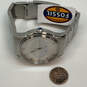 Designer Fossil PR-5369 Silver-Tone Stainless Steel Round Analog Wristwatch image number 2
