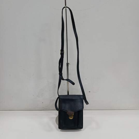 Patricia Nash Blue Leather Crossbody Bag Purse image number 1