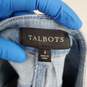 Talbots Blue Cotton Embroidered Denim Skirt WM Size 2 NWT image number 3