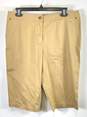 NWT Tommy Bahama Womens Brown Temptation Twill Long Bermuda Shorts Size 12 image number 1