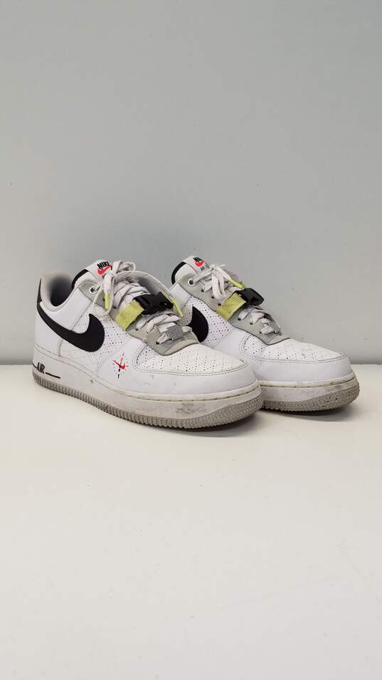 Nike Air Force 1 Fresh Perspective White, Black, Photon Dust Sneakers DC2526-100 Size 7.5 image number 3