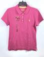 US Polo Assn. Womens Pink Short Sleeve Collared Polo Shirt Size Medium image number 1