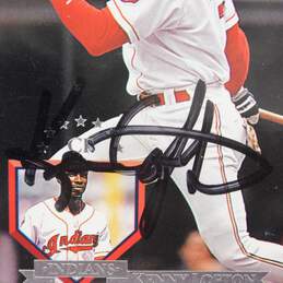 Kenny Lofton Autographed Baseball Card Cleveland Indians alternative image