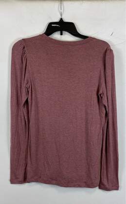 NWT Cabi Womens Red Heather V-Neck Long Sleeve Pullover T-Shirt Size Small alternative image