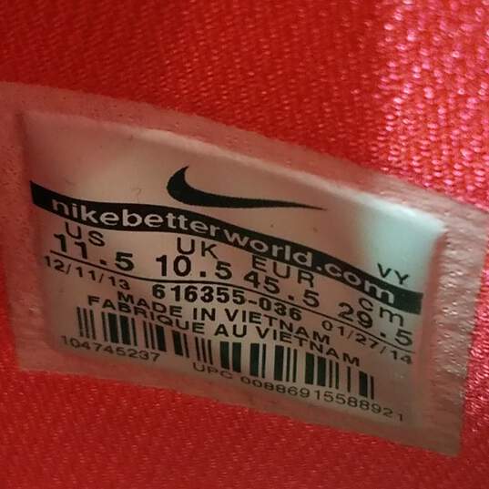 Nike SB Paul Rodriguez 7 High Olive/Black/Laser Crimson 616355-036 Size 11.5 image number 5