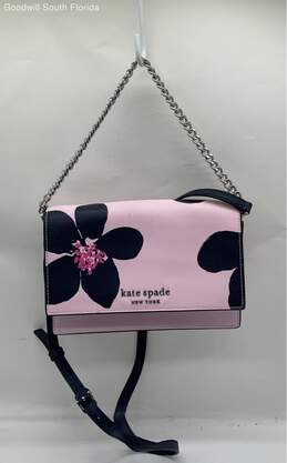 Kate Spade Womens Pink Blue Floral Handbag
