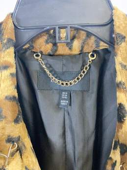 Karen Millen Cheetah Print Trench Coat - Size M alternative image