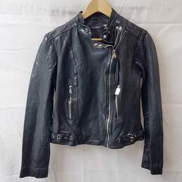 Ralph Lauren Black Lamb Leather Jacket Size 8