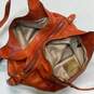 COACH 14336 Madison Orange Leather Hobo Shoulder Tote Bag image number 4