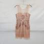 BCBGMAXAZRIA Pink Lined Sequin Sleeveless Dress WM Size 4 image number 2