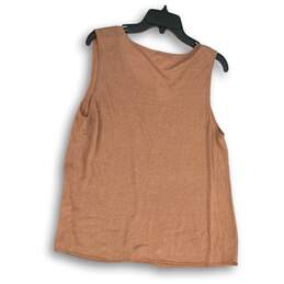 NWT Carson Womens Pink Round Neck Sleeveless Pullover Tank Top Size X-Large alternative image