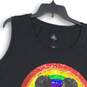 Disney Womens Black Rainbow Sequin Mickey Ears Sleeveless Tank Top Size 3XL image number 3