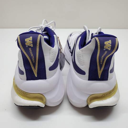 Adidas Washington Alpha Boost VI Running Shoe Blue/Purple/White Men's Sized 11.5 image number 3