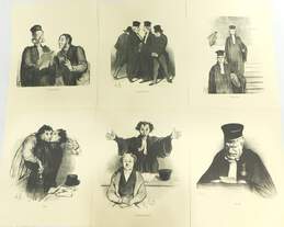 Honore Daumier Lawyers and Law Courts 12 Masterful Art Print Lithographs alternative image