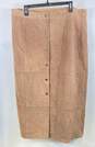 NWT Rampage Womens Brown Leather Button Front Straight & Pencil Skirt Size 3X image number 1