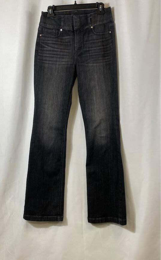 White House Black Market Womens Blue Denim High-Rise Skinny Flare Jeans Size 6 image number 1