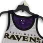 NWT NFL Womens White Purple Baltimore Ravens Football Tank Top Size Medium image number 3