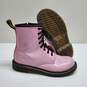 Dr Martens 1460Y Pink Patent Leather Combat Boots Women's Size 6 image number 1