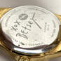 Designer Betsey Johnson Gold-Tone Water Resistant Quartz Analog Wristwatch image number 4
