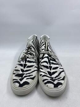 Authentic Saint Laurent White Canvas Animal Print Sneaker M 10 alternative image