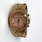 Designer Michael Kors MK-5263 Gold-Tone Stainless Steel Chronograph Watch image number 1