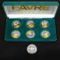 BRETT FAVRE/PACKERS Career Set Painted State Quarter w/Case $1 Coin & Medallions image number 2