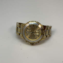 Designer Michael Kors Gold-Tone Round Dial Analog Wristwatch With Box alternative image