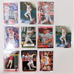 10 Mike Trout Baseball Cards Los Angeles Angels