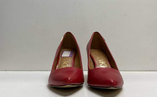 Calvin Klein Leather Kimberly Heels Red 6.5 image number 2