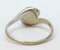 Vintage 10K White Gold Hematite Ball Bead Ring 2.0g image number 5