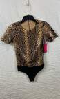 NWT Commando Womens Multicolor Snake Print Faux Leather One-Piece Bodysuit Sz S image number 1