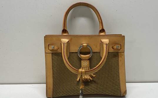 Dooney & Bourke Small Ring Tassel Tan Leather Bag image number 1