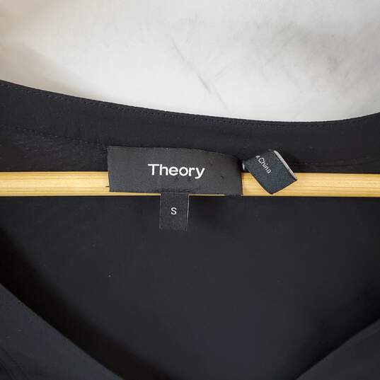 Theory Black Long Sleeve Blouse Women's Size S image number 3