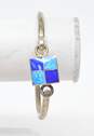 Taxco & Mexican Modernist 925 & Brass Pendant Necklace & Bracelet 32.9g image number 3